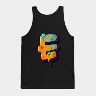 Simple E Graffiti Artwork Tank Top